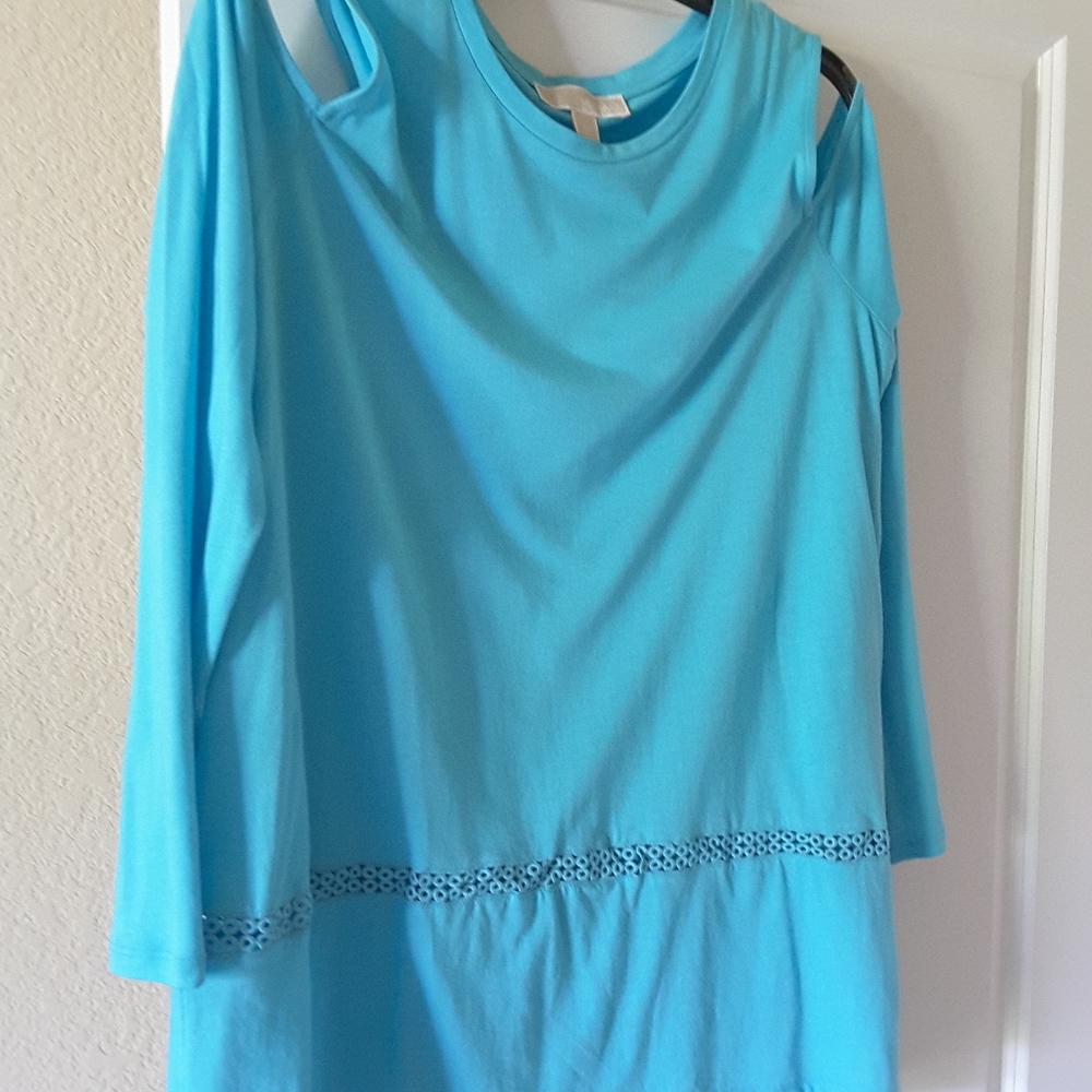Michael Kors Peep Shoulder Long Sleeve Pullover